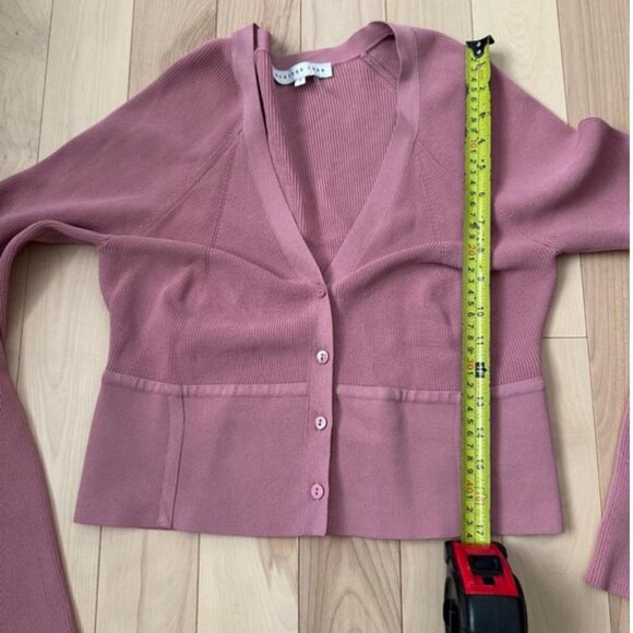 Endless Rose knit cardigan and matching cropped tank - Picture 4 of 8